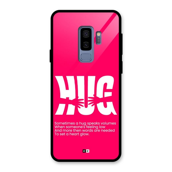 Hug Speaks Glass Back Case for Galaxy S9 Plus