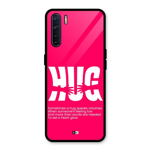 Hug Speaks Glass Back Case for Oppo F15