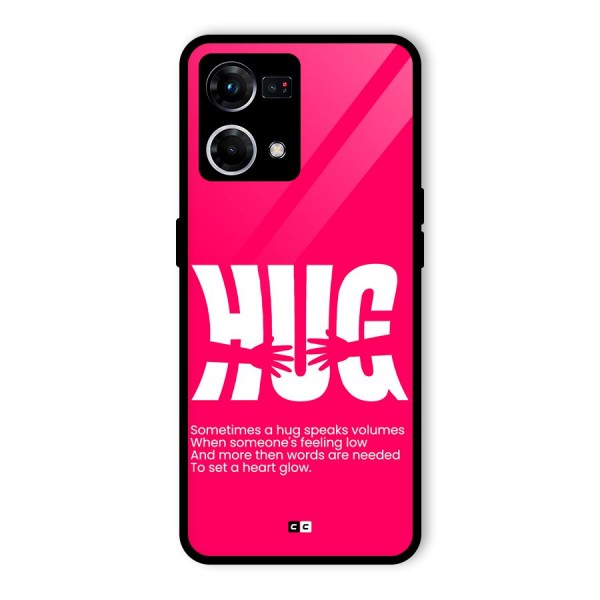 Hug Speaks Glass Back Case for Oppo F21s Pro 4G