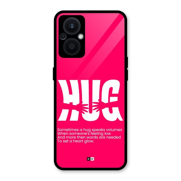Hug Speaks Glass Back Case for Oppo F21s Pro 5G