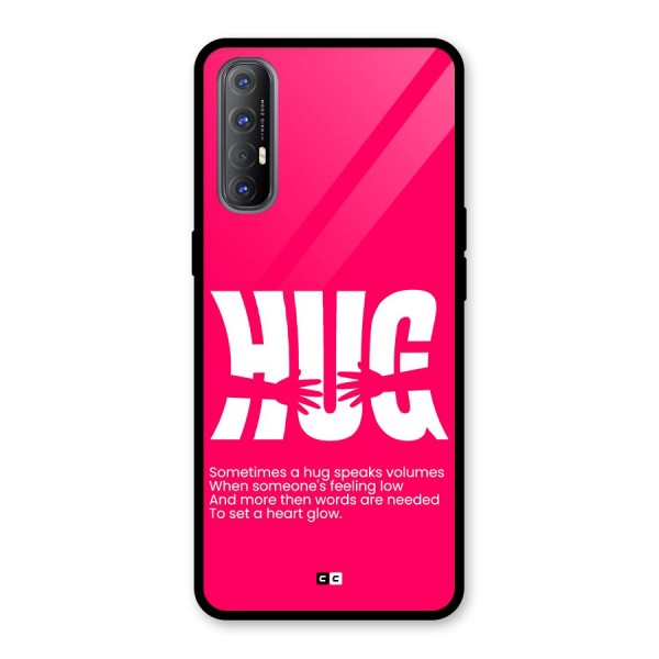 Hug Speaks Glass Back Case for Oppo Reno3 Pro