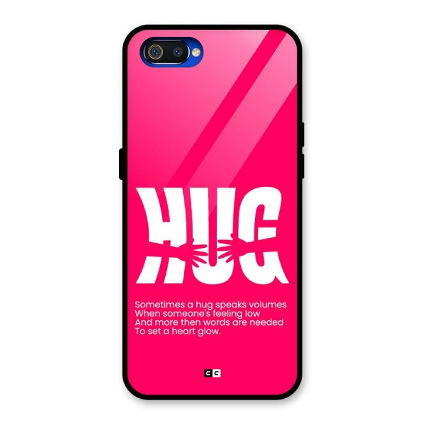 Hug Speaks Glass Back Case for Realme C2