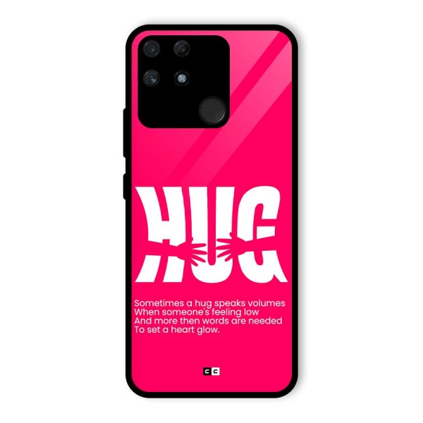 Hug Speaks Glass Back Case for Realme Narzo 50A