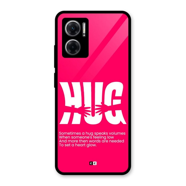 Hug Speaks Glass Back Case for Redmi 11 Prime 5G