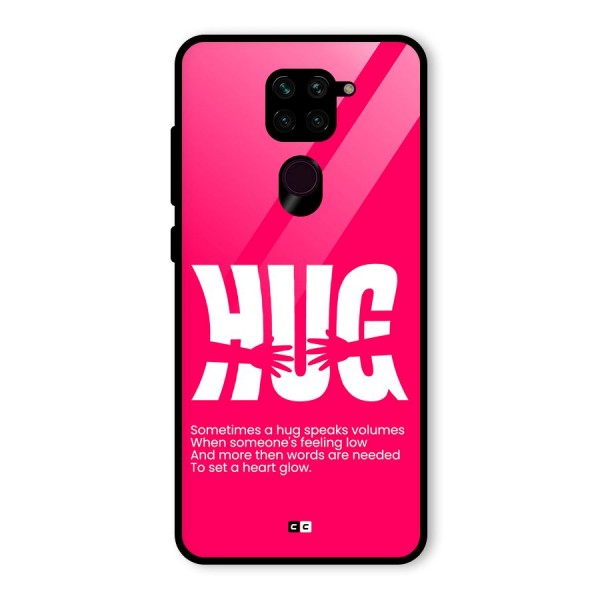 Hug Speaks Glass Back Case for Redmi Note 9