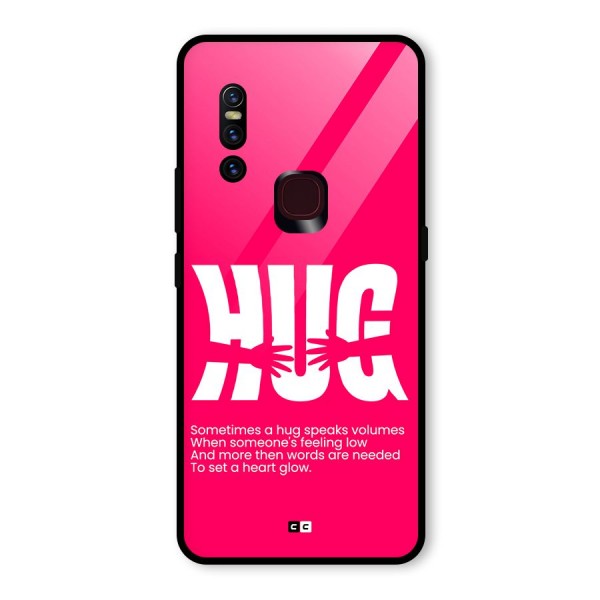 Hug Speaks Glass Back Case for Vivo V15