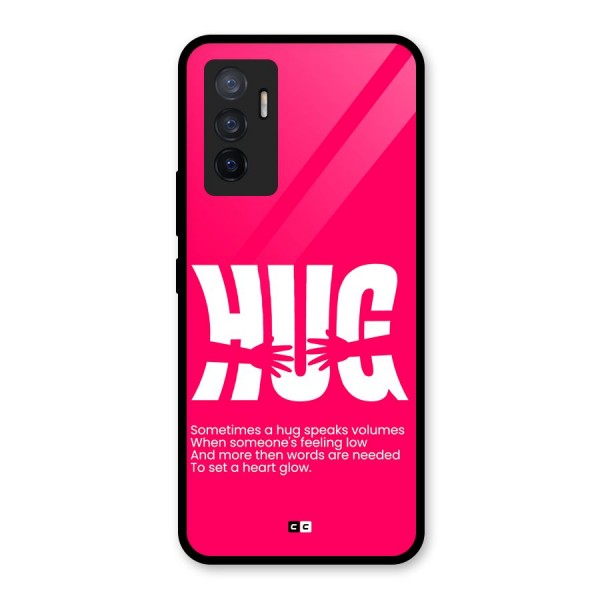 Hug Speaks Glass Back Case for Vivo V23e