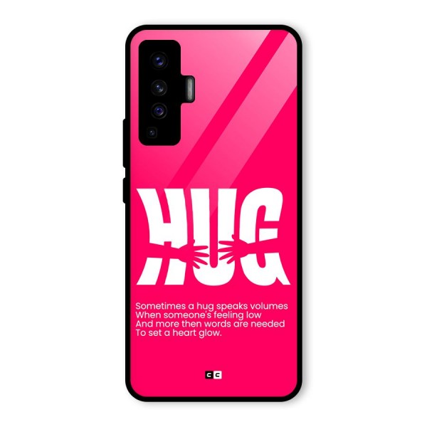 Hug Speaks Glass Back Case for Vivo X50
