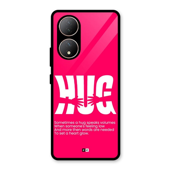 Hug Speaks Glass Back Case for Vivo Y100A