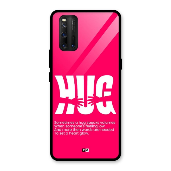 Hug Speaks Glass Back Case for Vivo iQOO 3