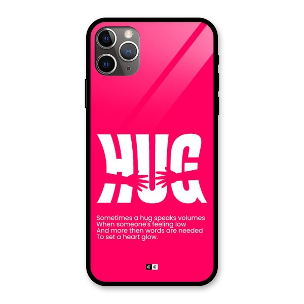 Hug Speaks Glass Back Case for iPhone 11 Pro Max