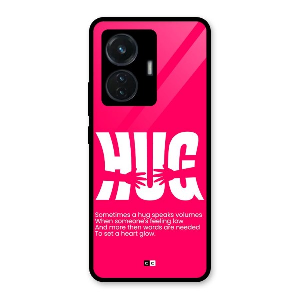 Hug Speaks Glass Back Case for iQOO Z6 44W