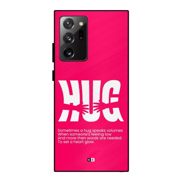 Hug Speaks Metal Back Case for Galaxy Note 20 Ultra