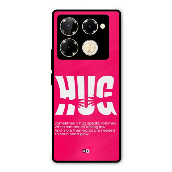 Hug Speaks Metal Back Case for Infinix Note 40 Pro Plus