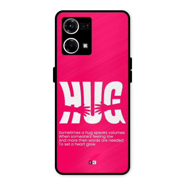Hug Speaks Metal Back Case for Oppo F21s Pro 4G