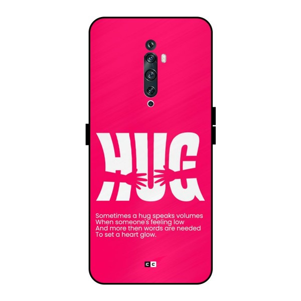 Hug Speaks Metal Back Case for Oppo Reno2 F