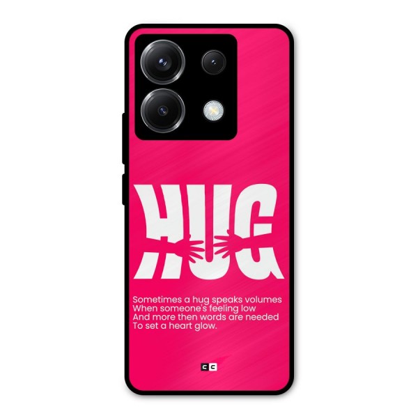 Hug Speaks Metal Back Case for Poco X6