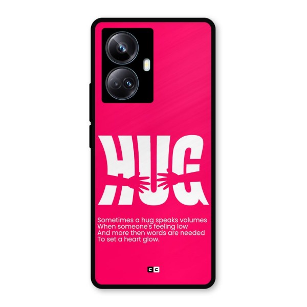 Hug Speaks Metal Back Case for Realme 10 Pro Plus