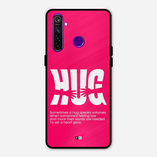 Hug Speaks Metal Back Case for Realme 5 Pro