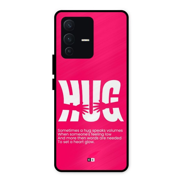 Hug Speaks Metal Back Case for Vivo V23 5G