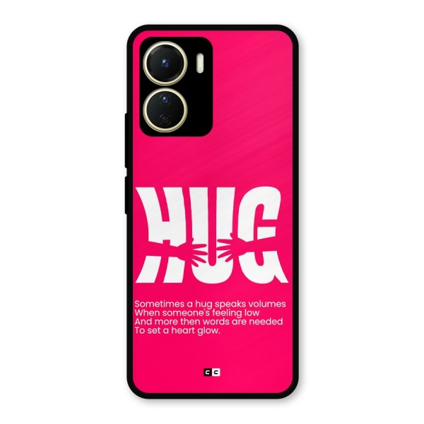 Hug Speaks Metal Back Case for Vivo Y16