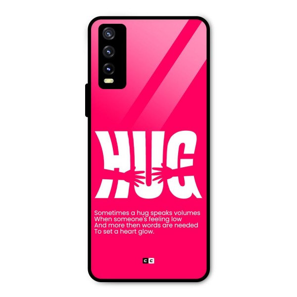 Hug Speaks Metal Back Case for Vivo Y20i