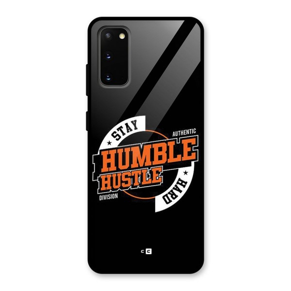Humble Hustle Glass Back Case for Galaxy S20