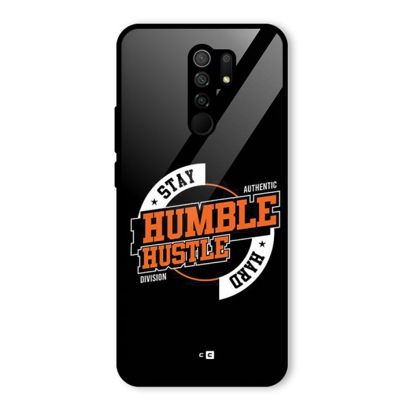Humble Hustle Glass Back Case for Redmi 9 Prime
