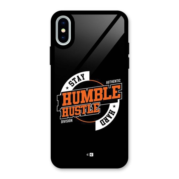 Humble Hustle Glass Back Case for iPhone XS