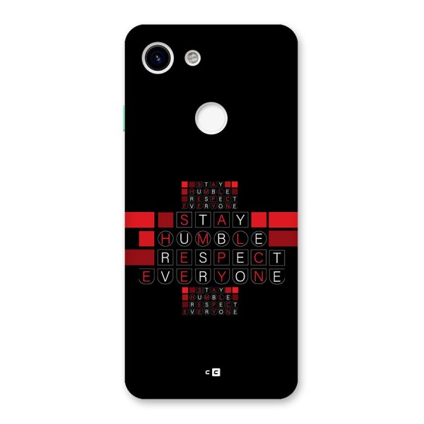 Humble Respect Back Case for Google Pixel 3