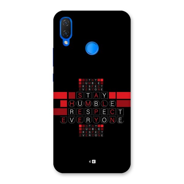 Humble Respect Back Case for Huawei Nova 3i