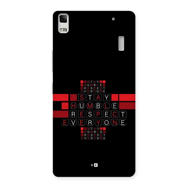 Humble Respect Back Case for Lenovo K3 Note