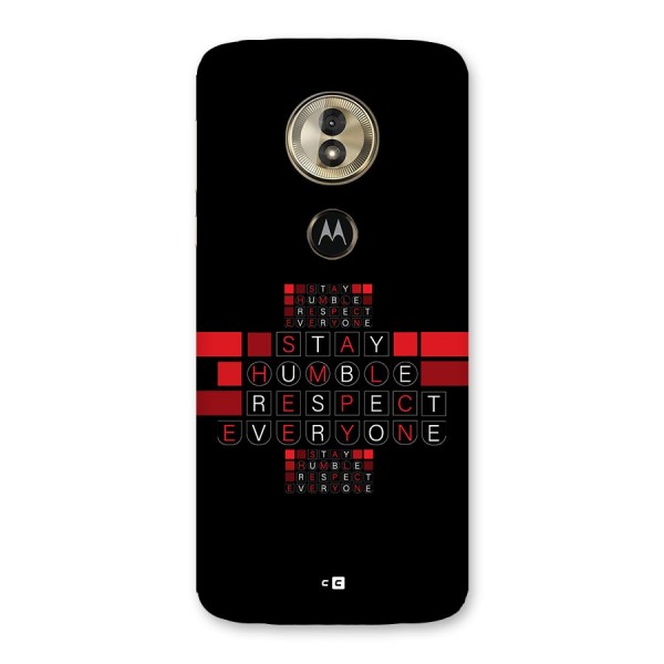 Humble Respect Back Case for Moto G6 Play