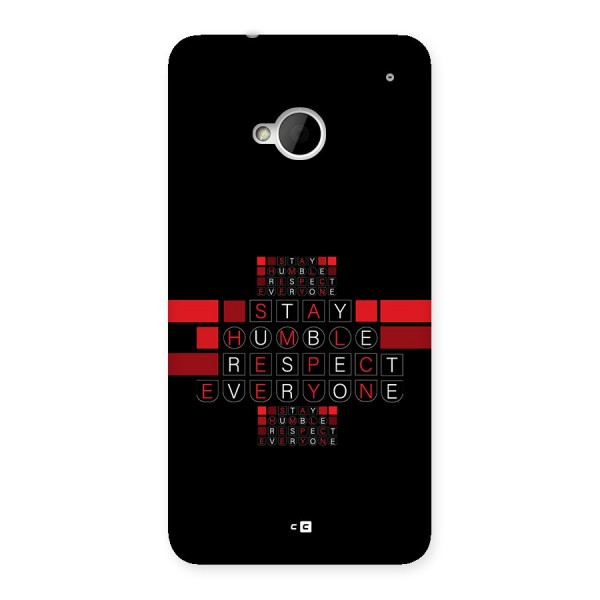 Humble Respect Back Case for One M7 (Single Sim)