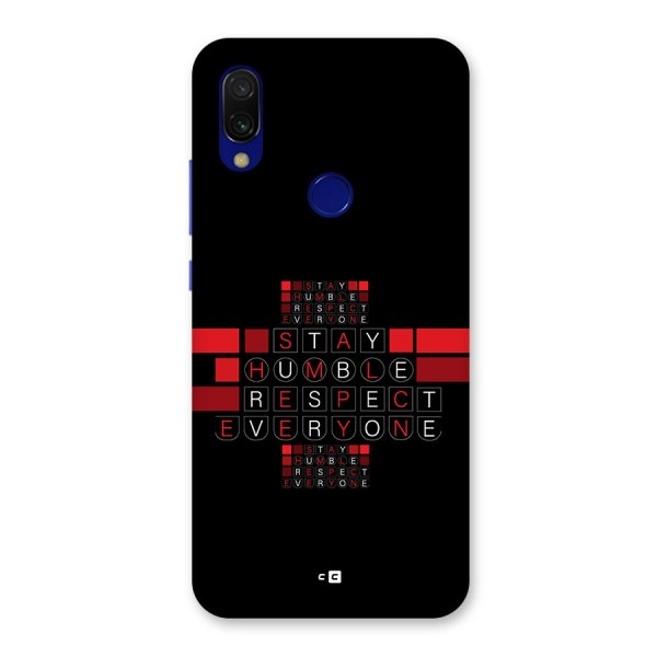 Humble Respect Back Case for Redmi Y3