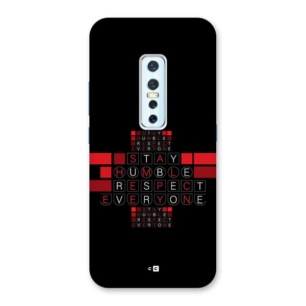 Humble Respect Back Case for Vivo V17 Pro