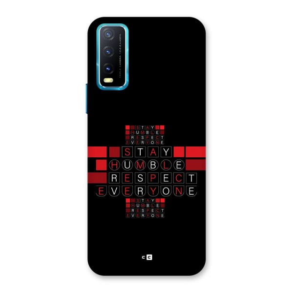 Humble Respect Back Case for Vivo Y20i