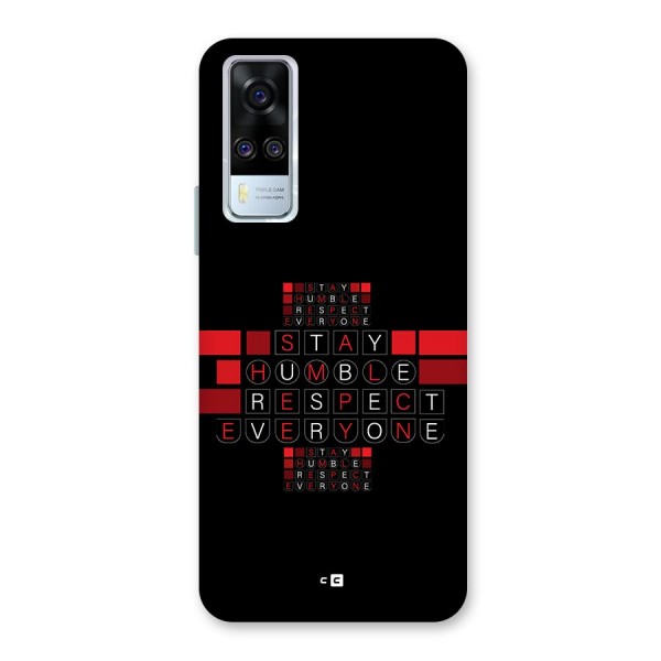 Humble Respect Back Case for Vivo Y31