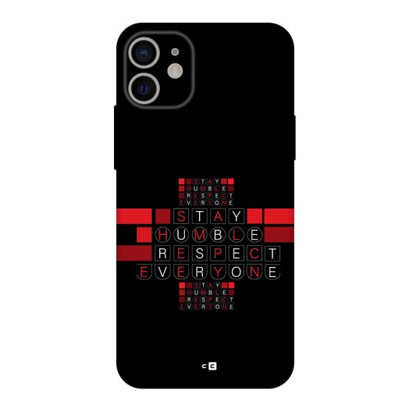 Humble Respect Back Case for iPhone 11