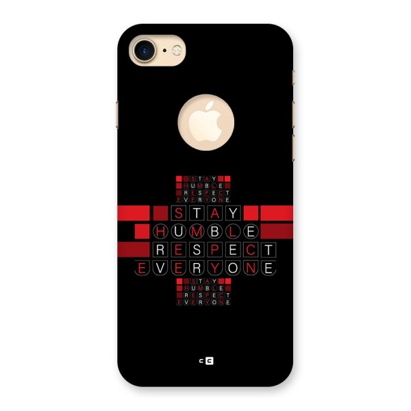Humble Respect Back Case for iPhone 7 Logo Cut
