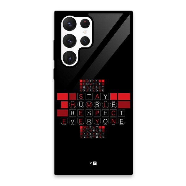 Humble Respect Glass Back Case for Galaxy S22 Ultra 5G