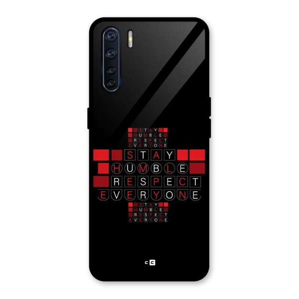 Humble Respect Glass Back Case for Oppo F15