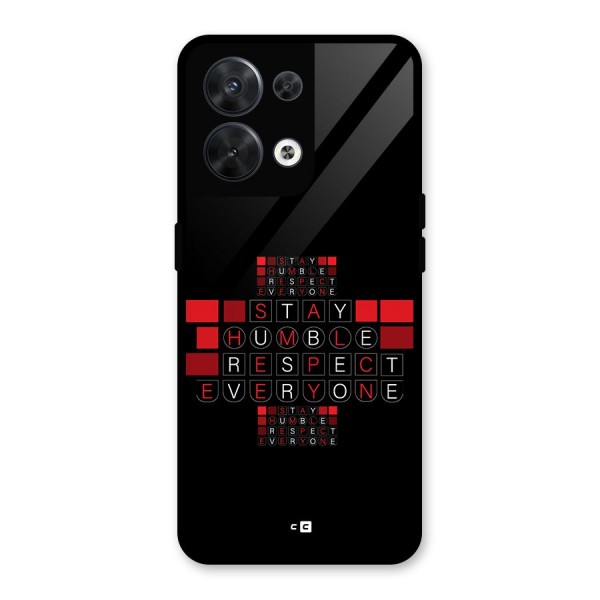 Humble Respect Glass Back Case for Oppo Reno8 5G