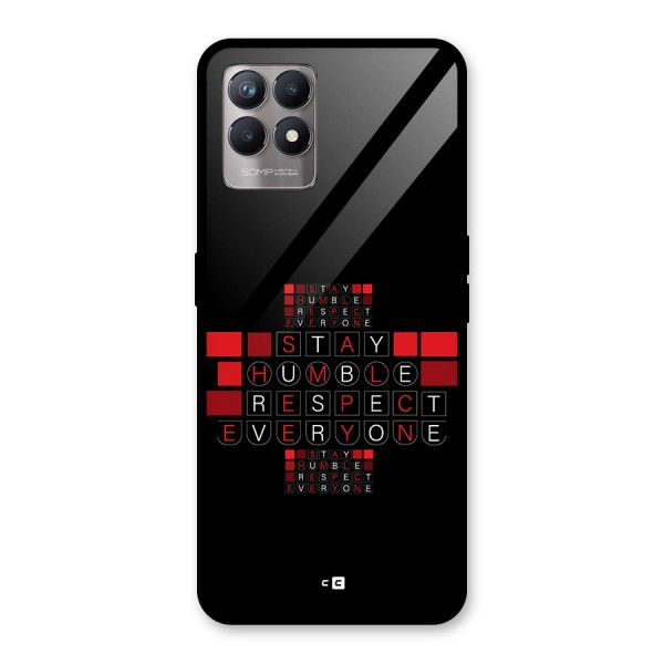 Humble Respect Glass Back Case for Realme 8i