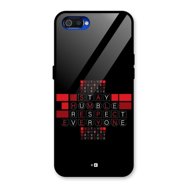 Humble Respect Glass Back Case for Realme C2