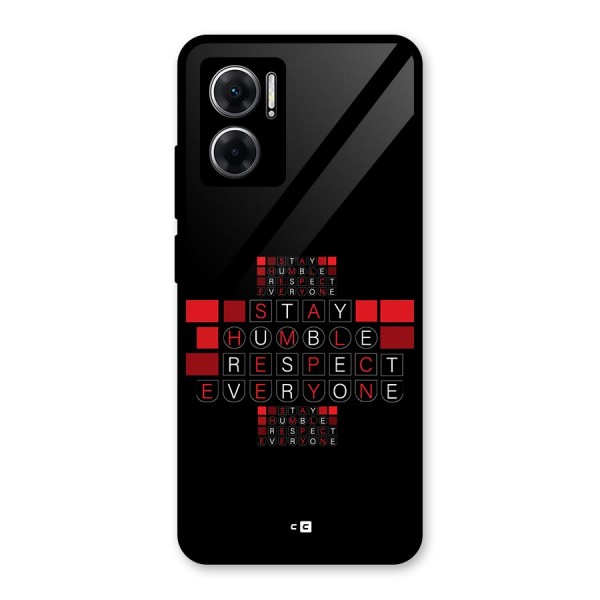Humble Respect Glass Back Case for Redmi 11 Prime 5G