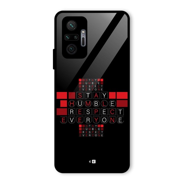 Humble Respect Glass Back Case for Redmi Note 10 Pro