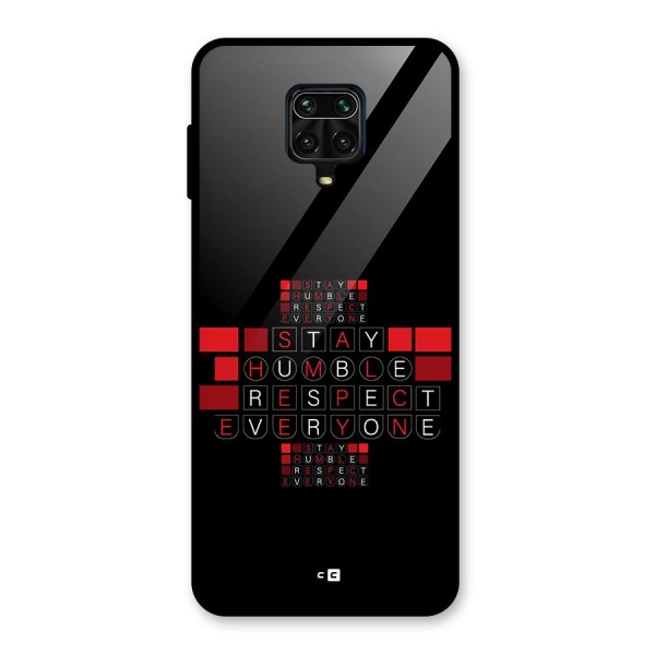 Humble Respect Glass Back Case for Redmi Note 9 Pro Max