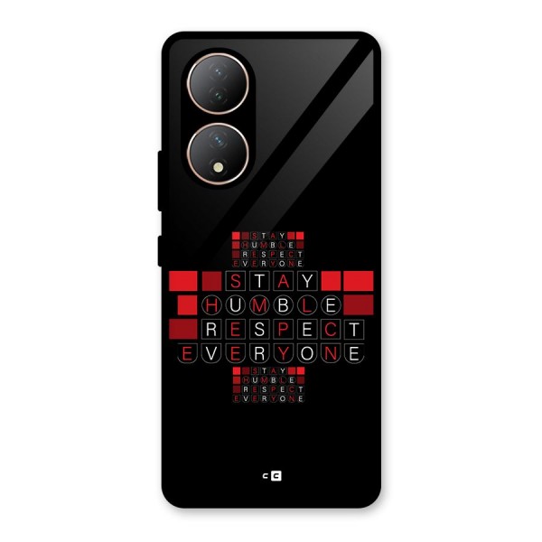 Humble Respect Glass Back Case for Vivo Y100