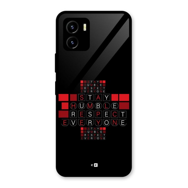 Humble Respect Glass Back Case for Vivo Y15s